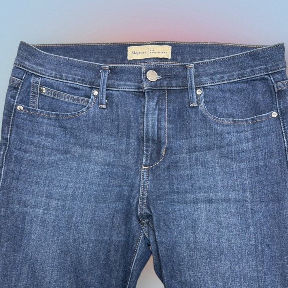 GAP Women’s 27R TRUE SKINNY Blue Jeans